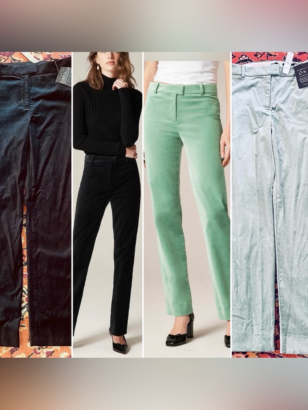 Brand New J Crew Stella Pants in Velvet Bundle